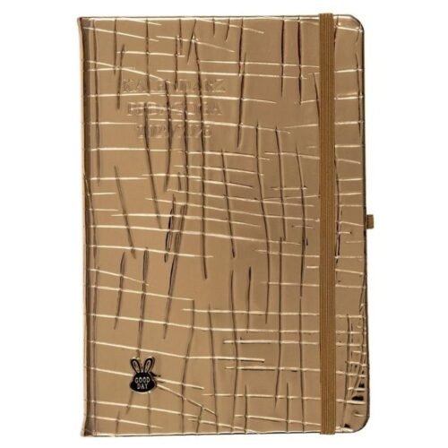 Kalendarz pedagoga 2025/26 A5 tyg. Salsa złoty