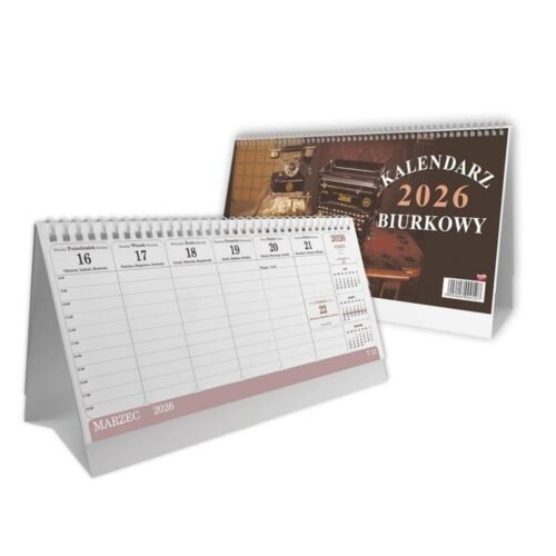 Kalendarz 2026 biurowy poziomy