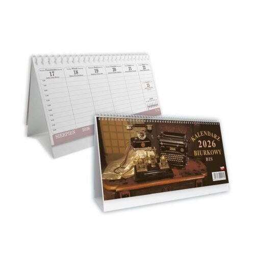 Kalendarz 2026 biurkowy poziomy bis