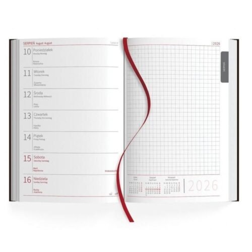 Kalendarz 2026 A5 tygodniowy z notesem MIX