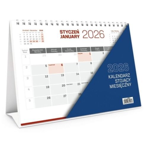 Kalendarz 2026 Biurkowy stojący