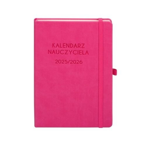 Kalendarz 2025/2026 A5 nauczyciela TDW różowy