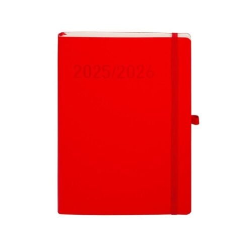 Kalendarz 2025/2026 B5 18 miesięczny TDW czerwony