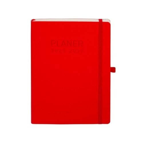 Planer 2025/2027 B5 30 miesięczny czerwony