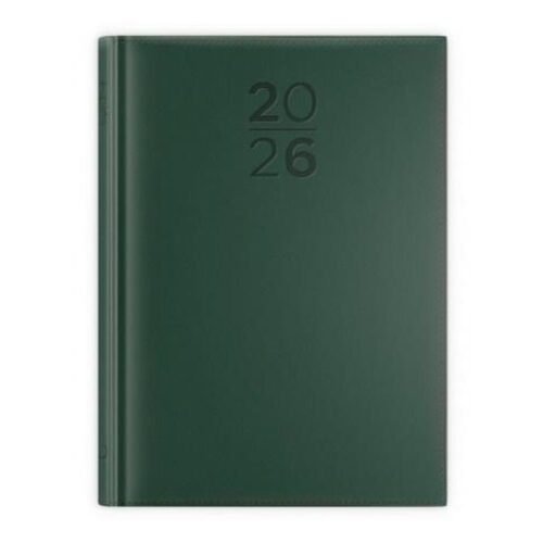 Kalendarz 2026 A5 dzienny print zielony