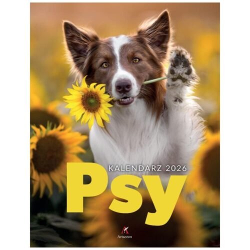 Kalendarz 2026 wieloplanszowy 34x44cm Psy
