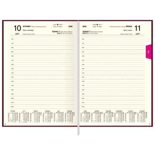 Kalendarz 2026 A4 Agenda dzienny