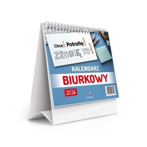 Kalendarz 2026 biurkowy stojący kwadrat 15x15cm