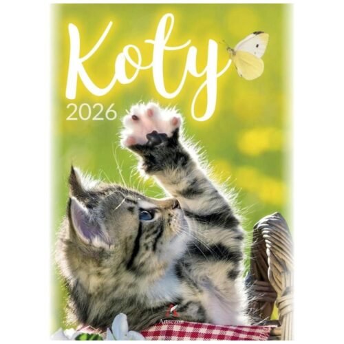 Kalendarz 2026 wieloplanszowy B4 Koty