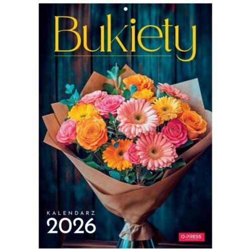 Kalendarz 2026 A4 Wieloplanszowy Bukiety