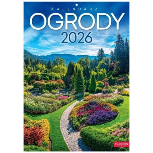 Kalendarz 2026 A4 Wieloplanszowy Ogrody