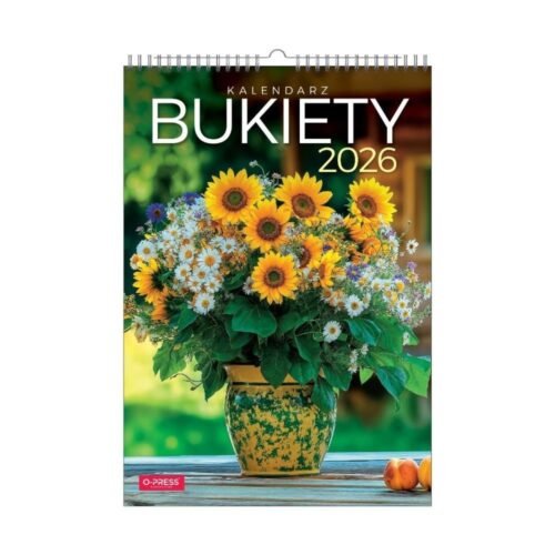 Kalendarz 2026 A3 wieloplanszowy Bukiety