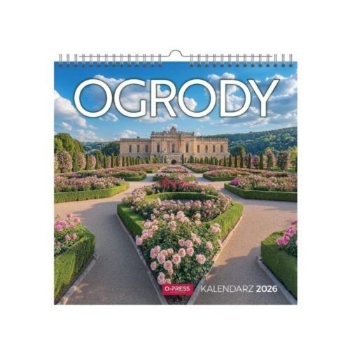 Kalendarz 2026 wieloplanszowy kwadrat Ogrody