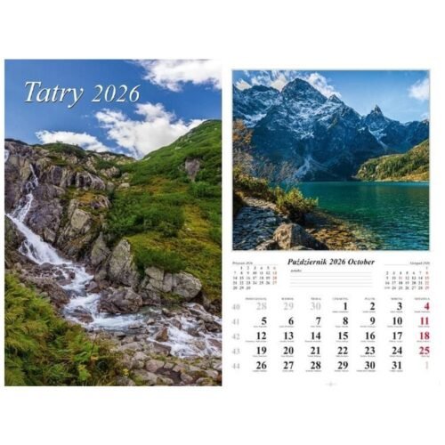 Kalendarz 2026 ścienny Tatry