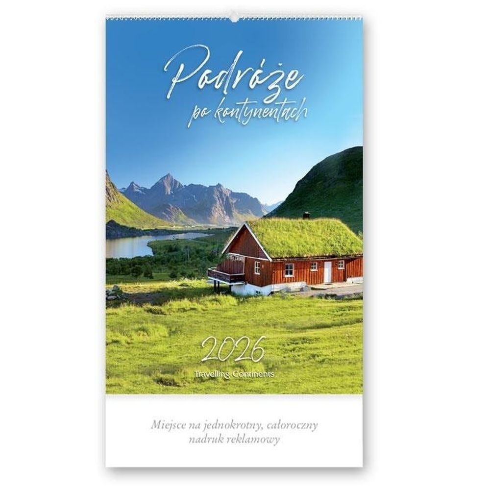 Kalendarz 2026 reklamowy Podróże po kontynentach