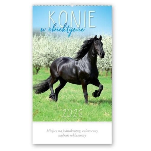 Kalendarz 2026 reklamowy Konie w obiektywie
