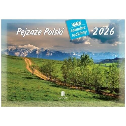Kalendarz 2026 rodzinny Pejzaże Polski