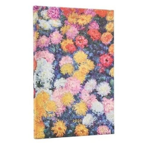 Kalendarz książkowy maxi 2026 Monet's Chrysanthem