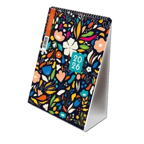 Kalendarz 2026 A5 pionowy ze spiralką kwiaty