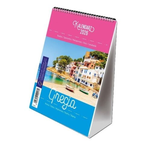 Kalendarz 2026 B6 pionowy ze spiralką Grecja