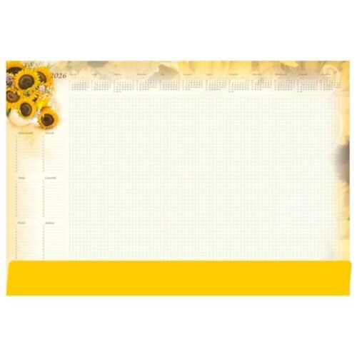 Planer 2026 B3 z listwą Słoneczniki