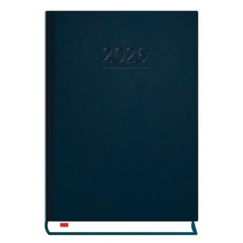 Terminarz 2026 B6 dzienny powszechny granatowy