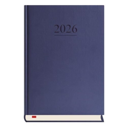 Terminarz 2026 A5 dzienny Menadżera granatowy