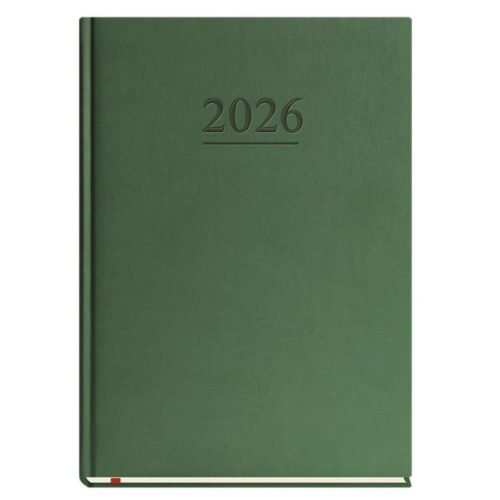 Terminarz 2026 B5 tygodniowy klasyczny zielony