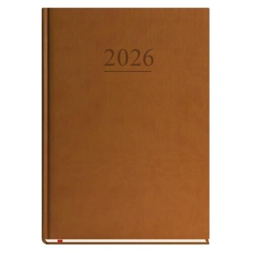 Terminarz 2026 B5 tygodniowy klasyczny brązowy