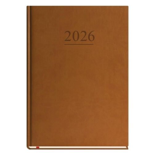 Terminarz 2026 A4 tygodniowy uniwersalny brązowy