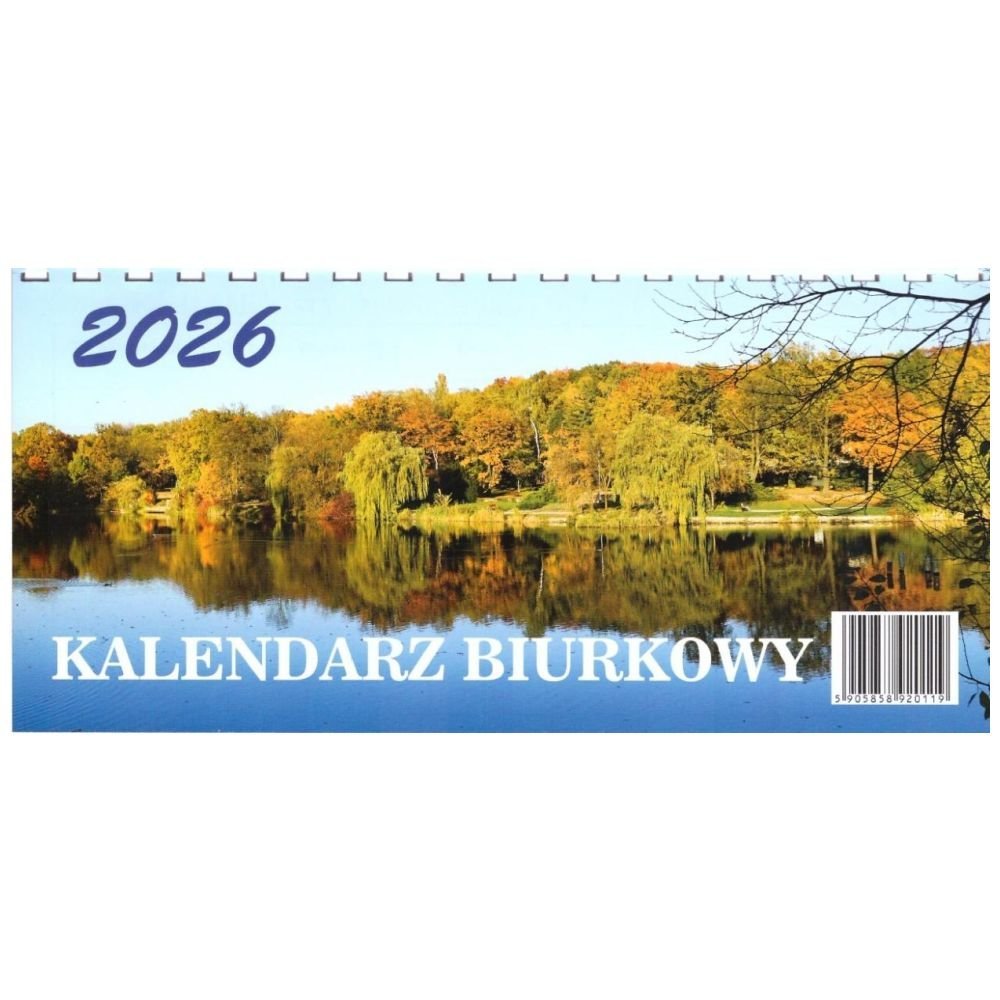 Kalendarz 2026 biurkowy poziomy