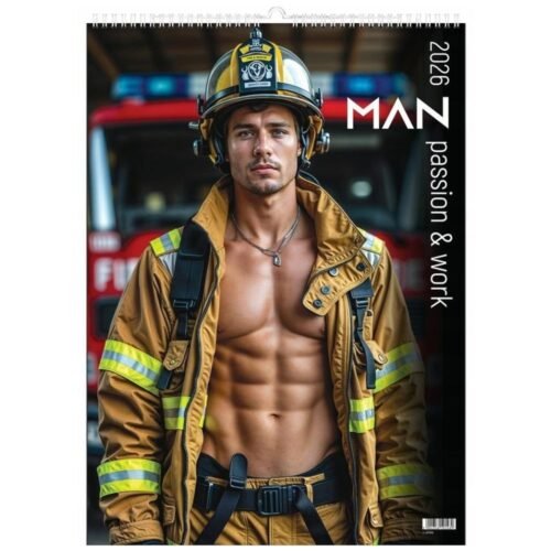 Kalendarz 2026 wieloplanszowy mężczyźni w pracy