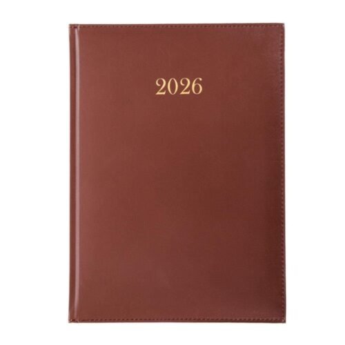 Terminarz 2026 tygodniowy A4 Divas brązowy