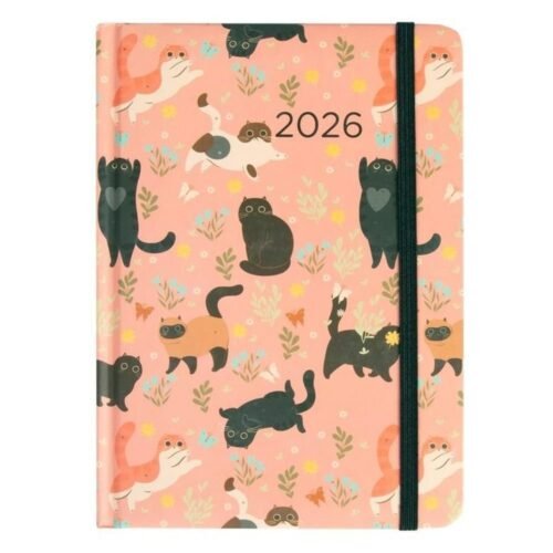 Kalendarz dzienny 2026 B6 Koty ALBI