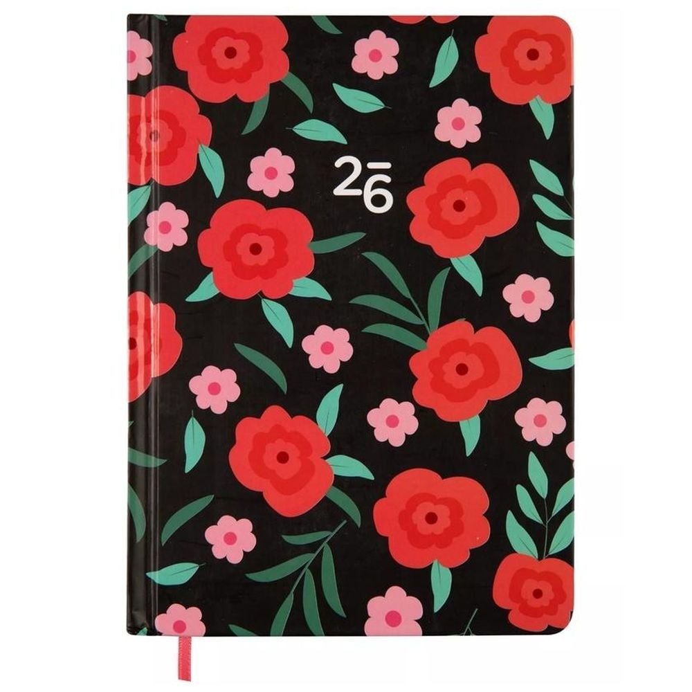 Kalendarz tygodniowy 2026 B6 Czerwone Kwiaty ALBI