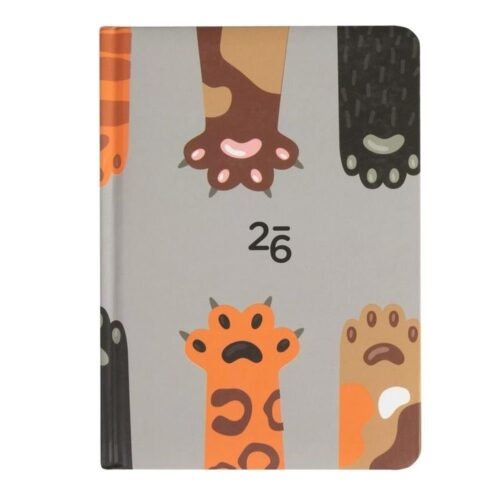 Kalendarz tygodniowy 2026 B6 Łapki ALBI