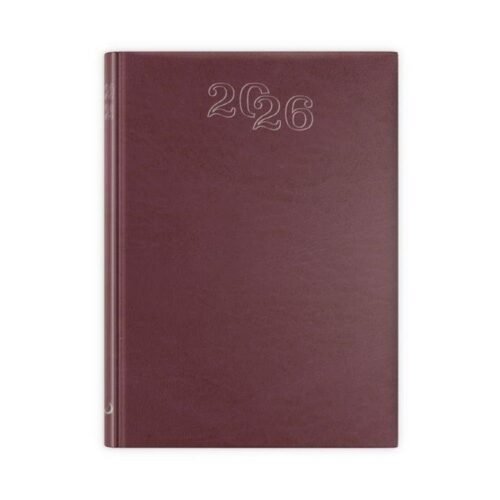 Terminarz 2026 B7 bordowy