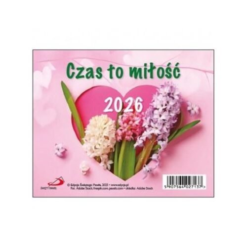 Kalendarz 2026 biurkowy Czas to miłość