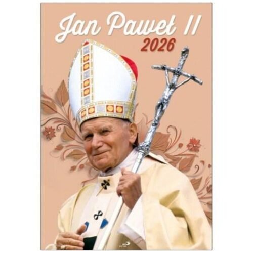 Kalendarz 2026 ścienny Jan Paweł II