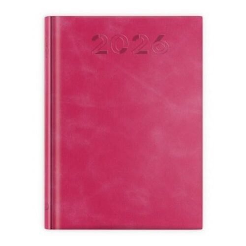 Terminarz 2026 B6 print malinowy