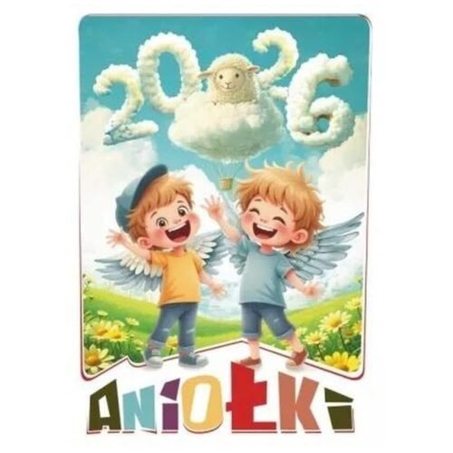 Kalendarz 2026 ścienny wieloplanszowy Aniołki