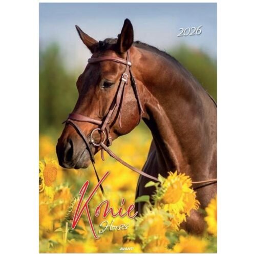 Kalendarz 2026 ścienny Konie