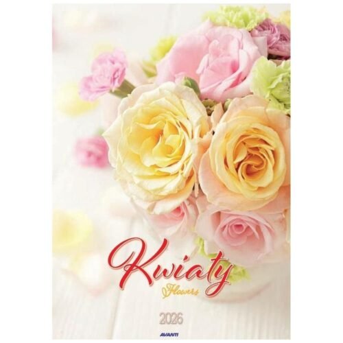 Kalendarz 2026 ścienny Kwiaty