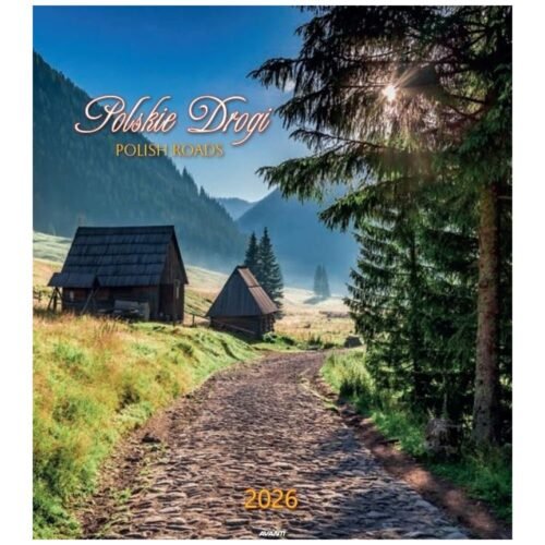 Kalendarz 2026 ścienny 32x32cm Polskie drogi