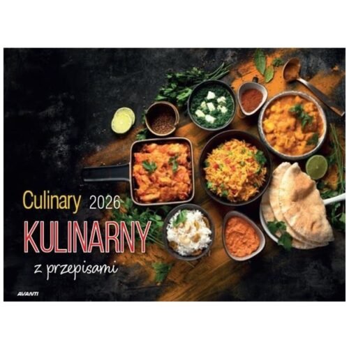 Kalendarz 2026 ścienny album. 28,5x20cm Kulinarny