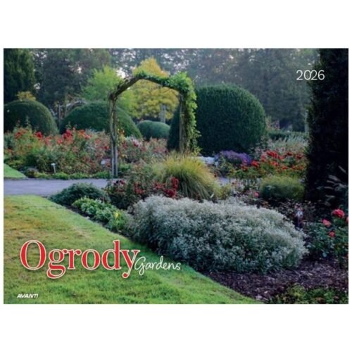 Kalendarz 2026 ścienny albumowy 28,5x20cm Ogrody