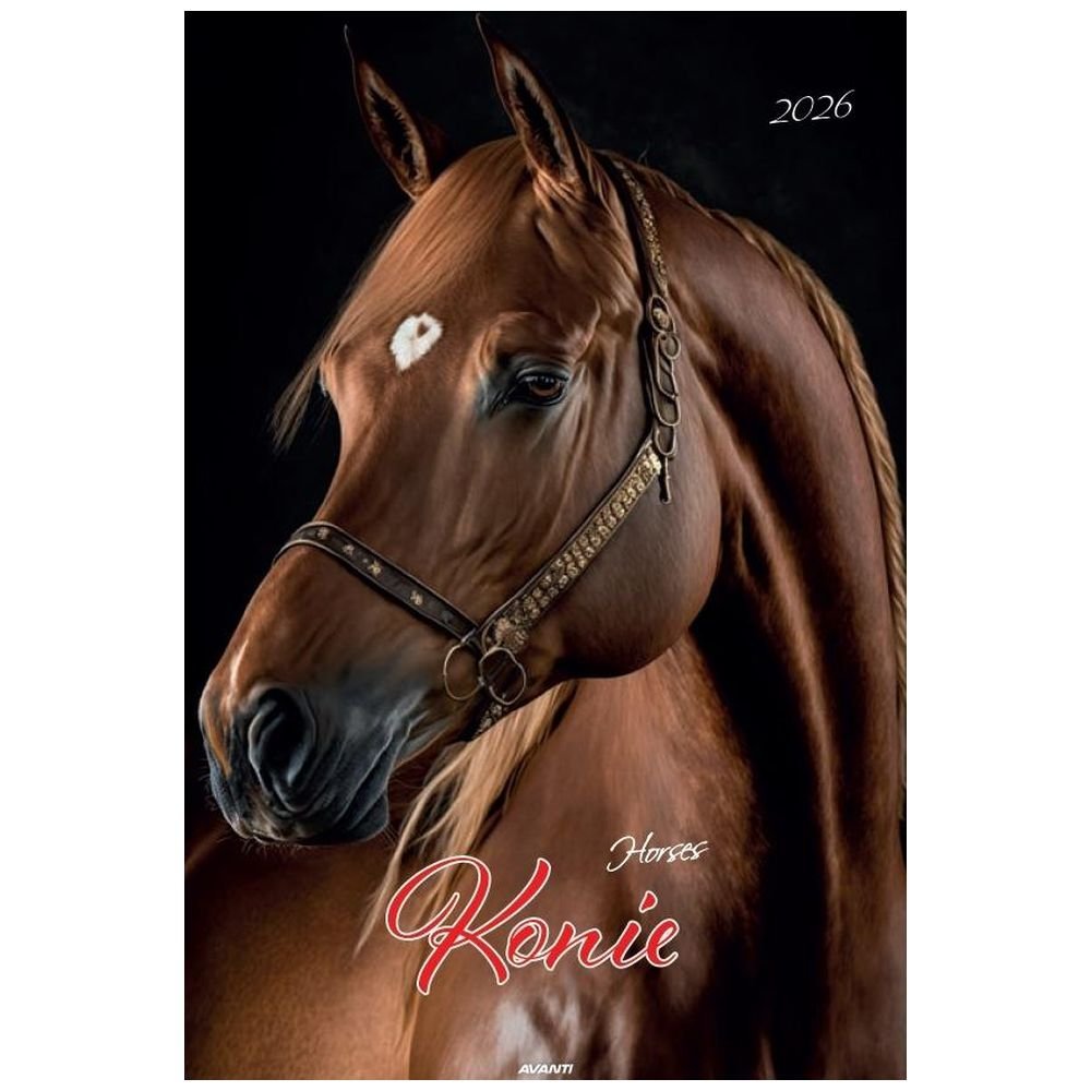 Kalendarz 2026 ścienny A3 Konie