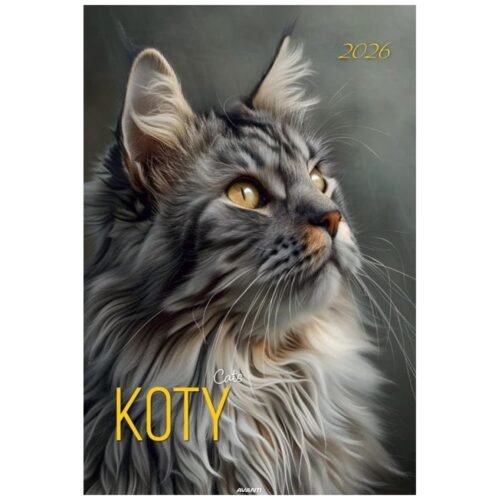 Kalendarz 2026 ścienny A3 Koty