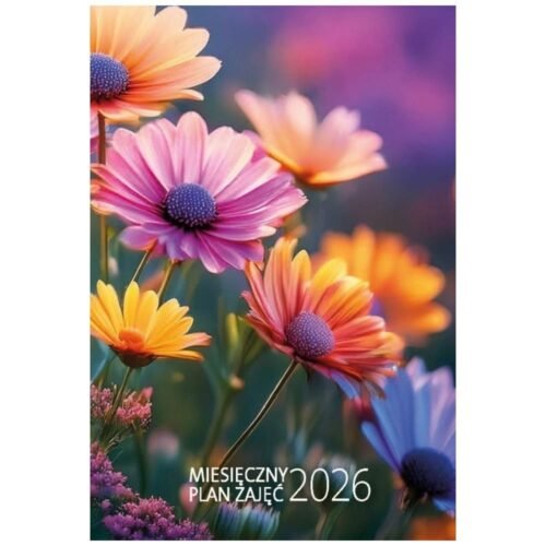 Kalendarz 2026 Miesięczny plan zajęć A4 MIX