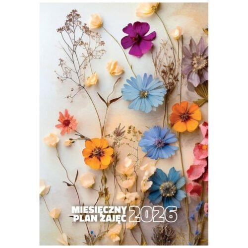 Kalendarz 2026 Miesięczny plan zajęć A5 MIX